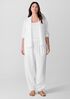 Organic Handkerchief Linen High Collar Jacket