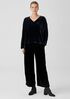 Velvet V-Neck Top