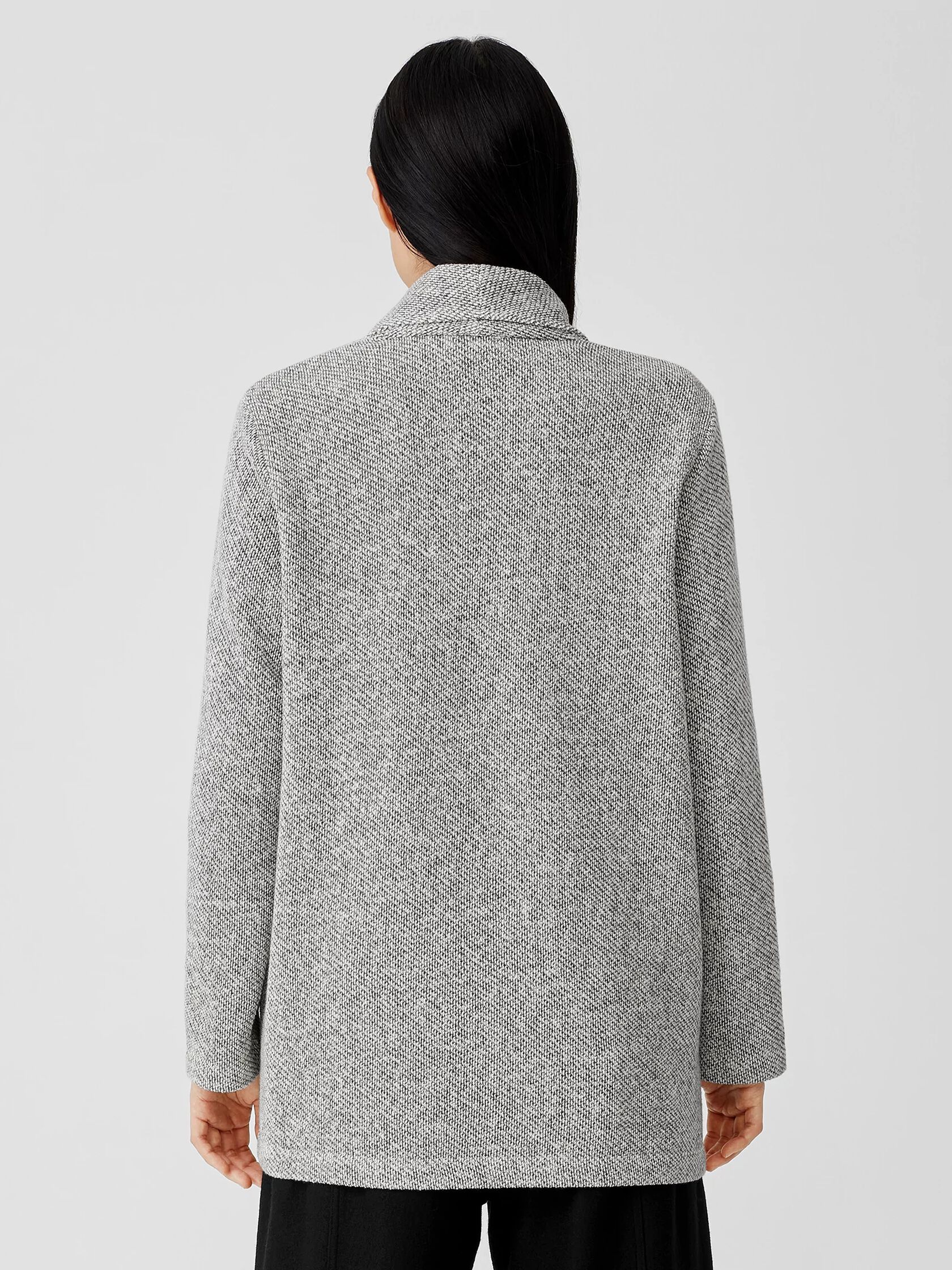 Organic Cotton Terry Shawl Collar Jacket