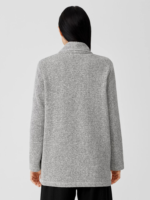 Organic Cotton Terry Shawl Collar Jacket