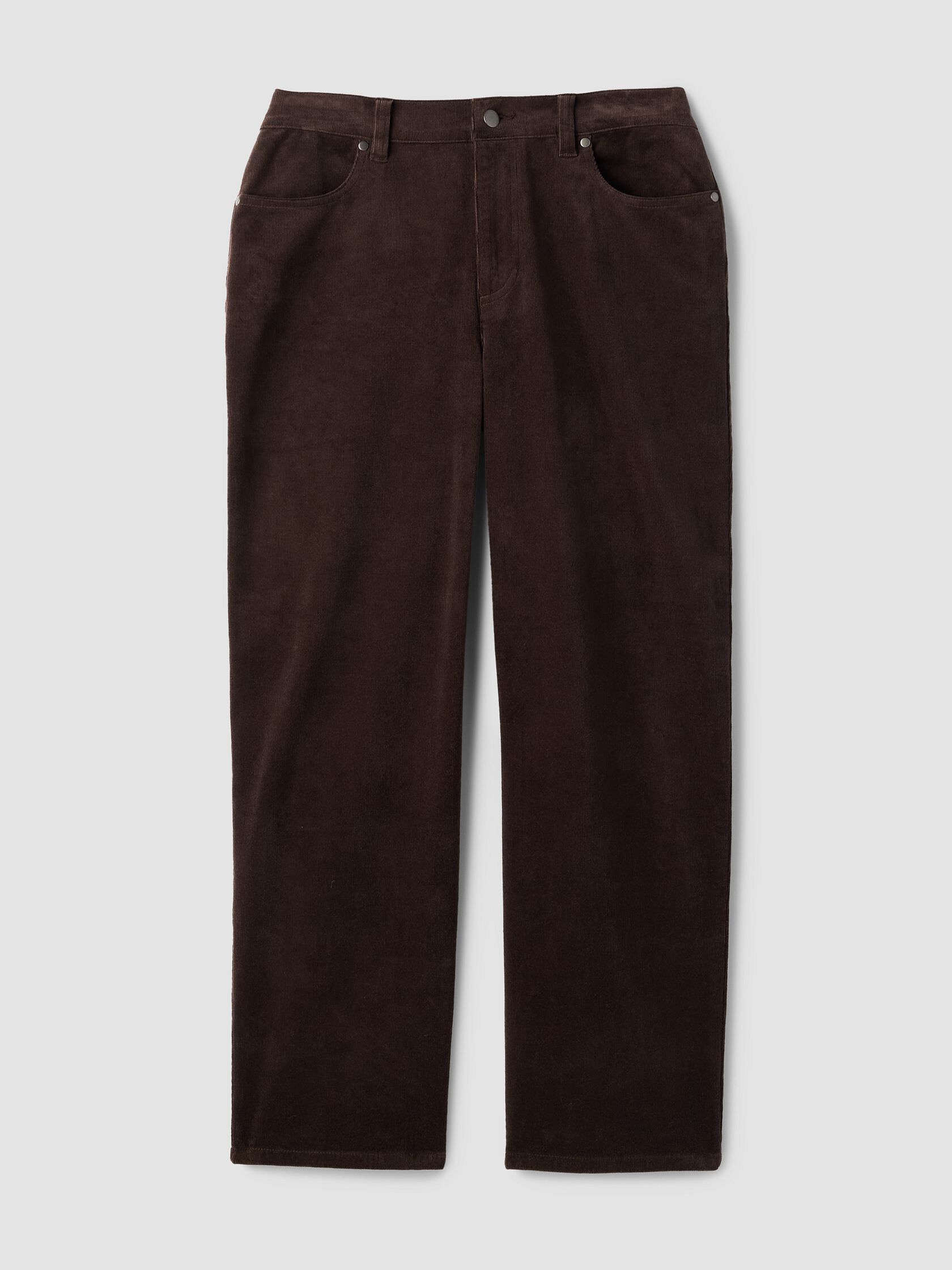 Organic Cotton Stretch Corduroy Straight Pant