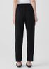 Cotton Blend Ponte High-Waisted Slim Pant