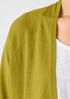 Organic Linen Cotton High Collar Cardigan