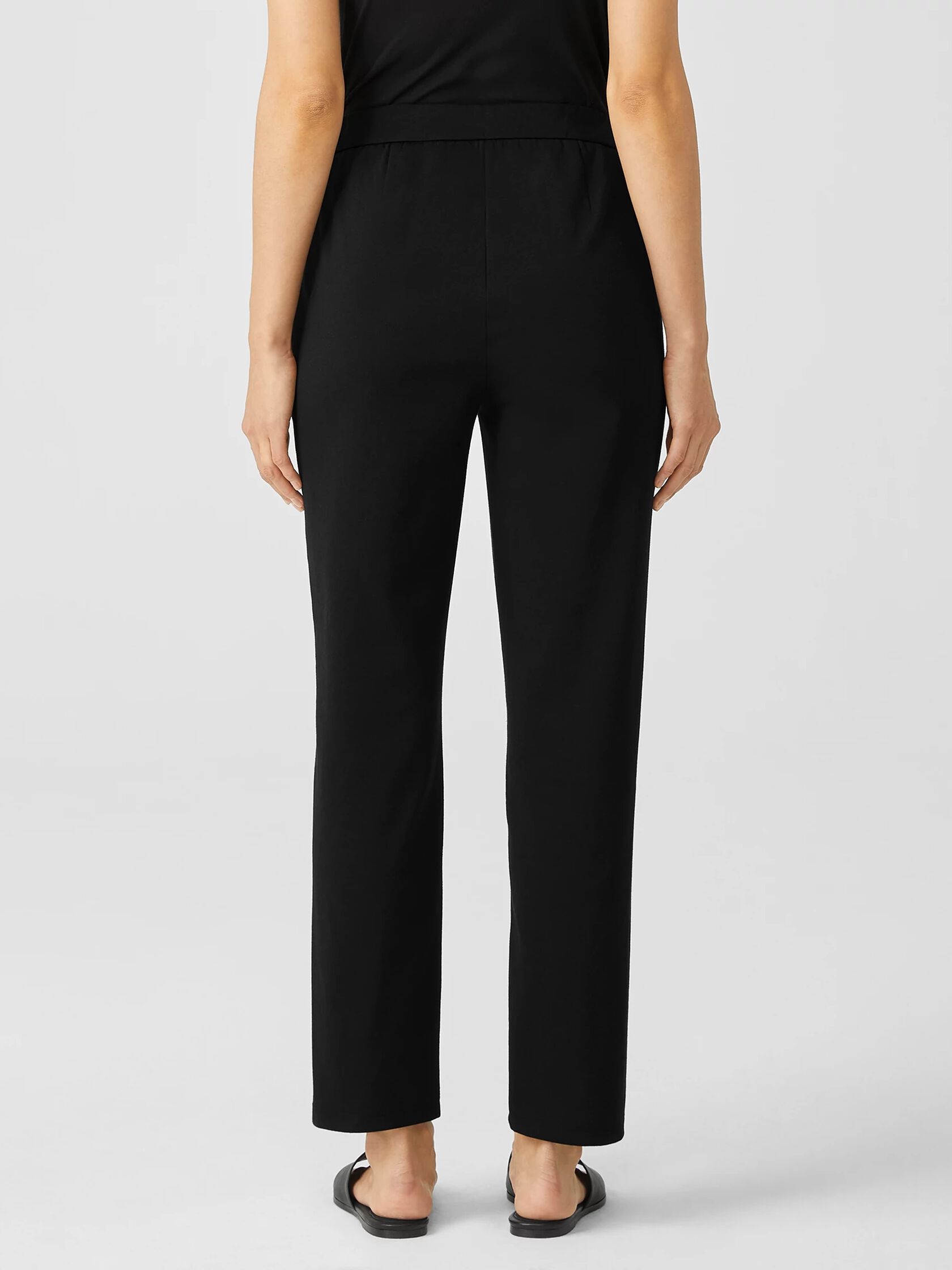 Organic Cotton Ponte Slim Pant