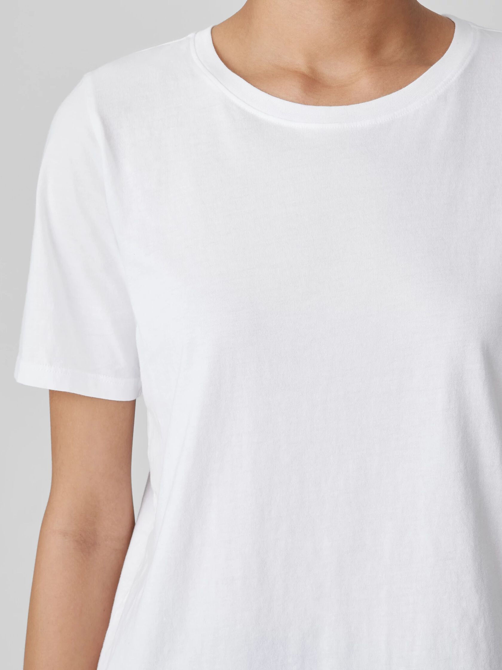Organic Pima Cotton Jersey Round Neck Tee
