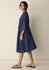 Striped Organic Cotton Gauze Caftan