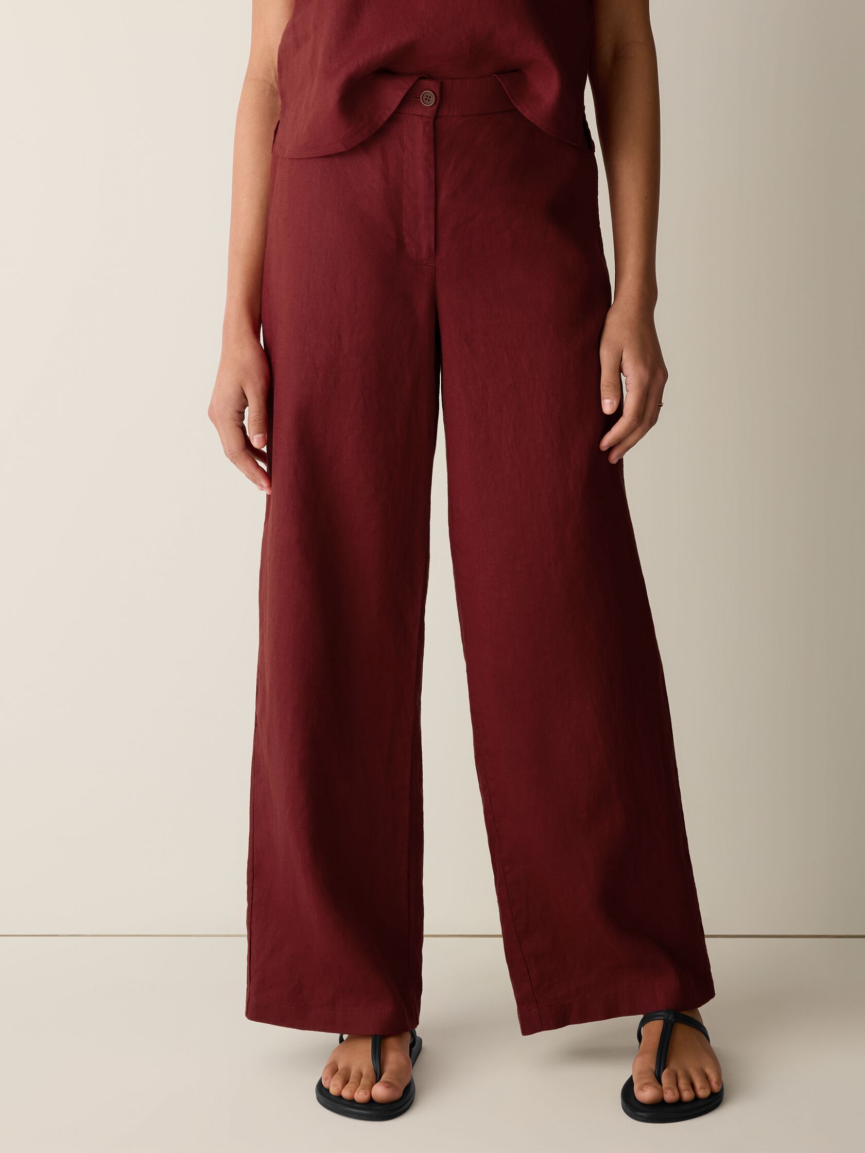 Organic Linen Full-Length Trouser