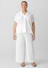Organic Cotton Lofty Gauze Wide-Leg Pant