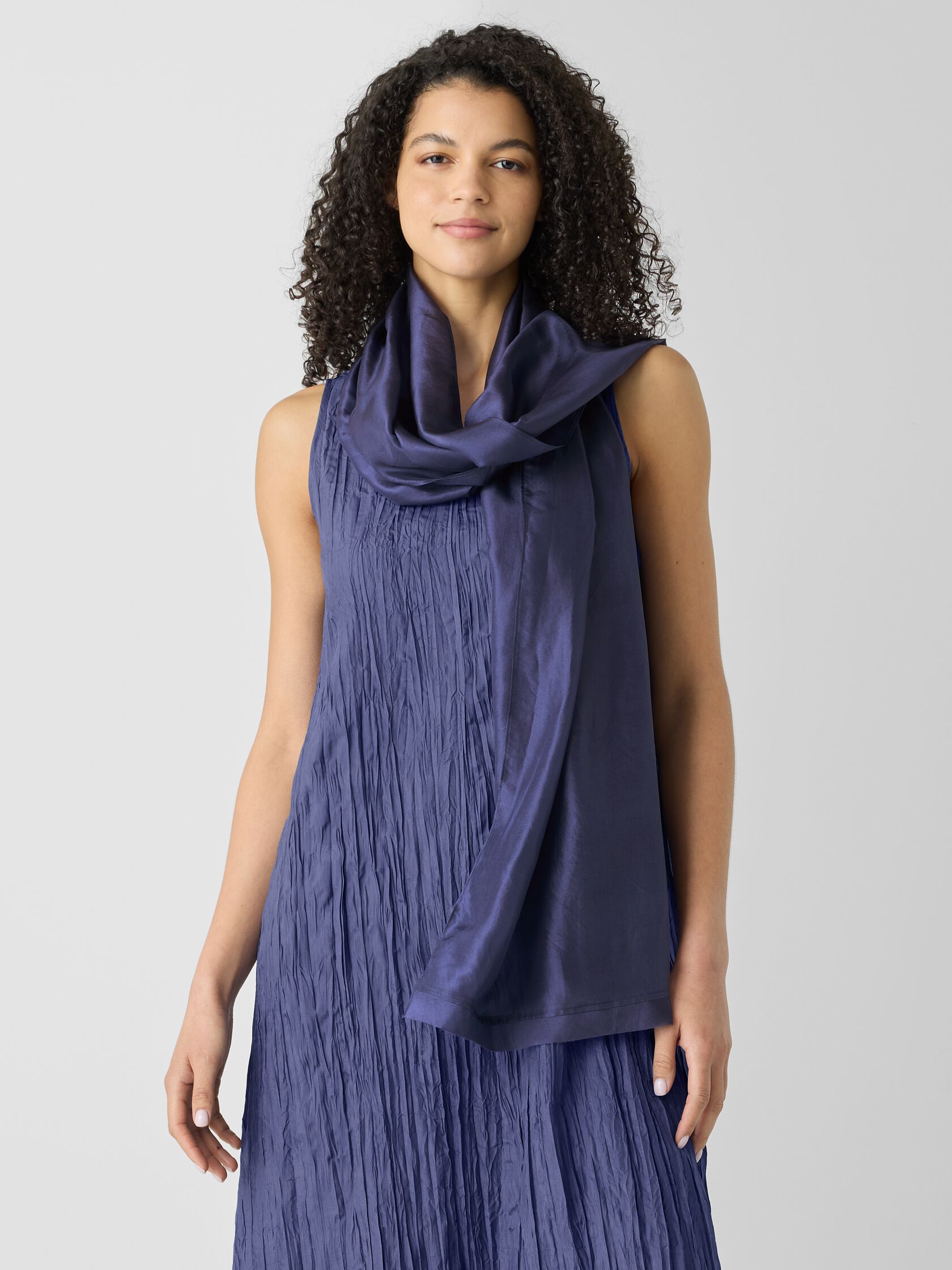 Washed Transitional Silk Scarf