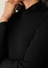 Stretch Silk Jersey Turtleneck Top