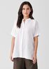 Handkerchief Linen Short-Sleeve Long Shirt