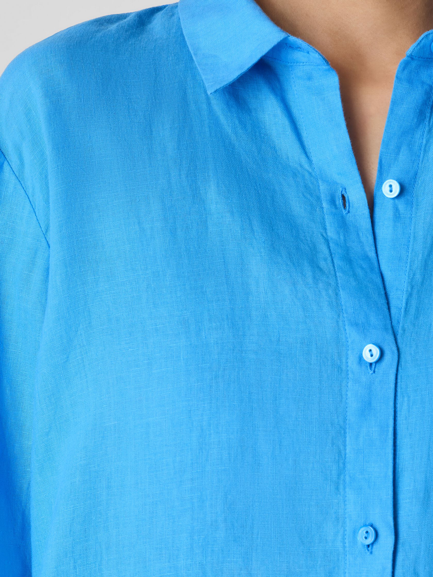 Organic Handkerchief Linen Classic Collar Shirt