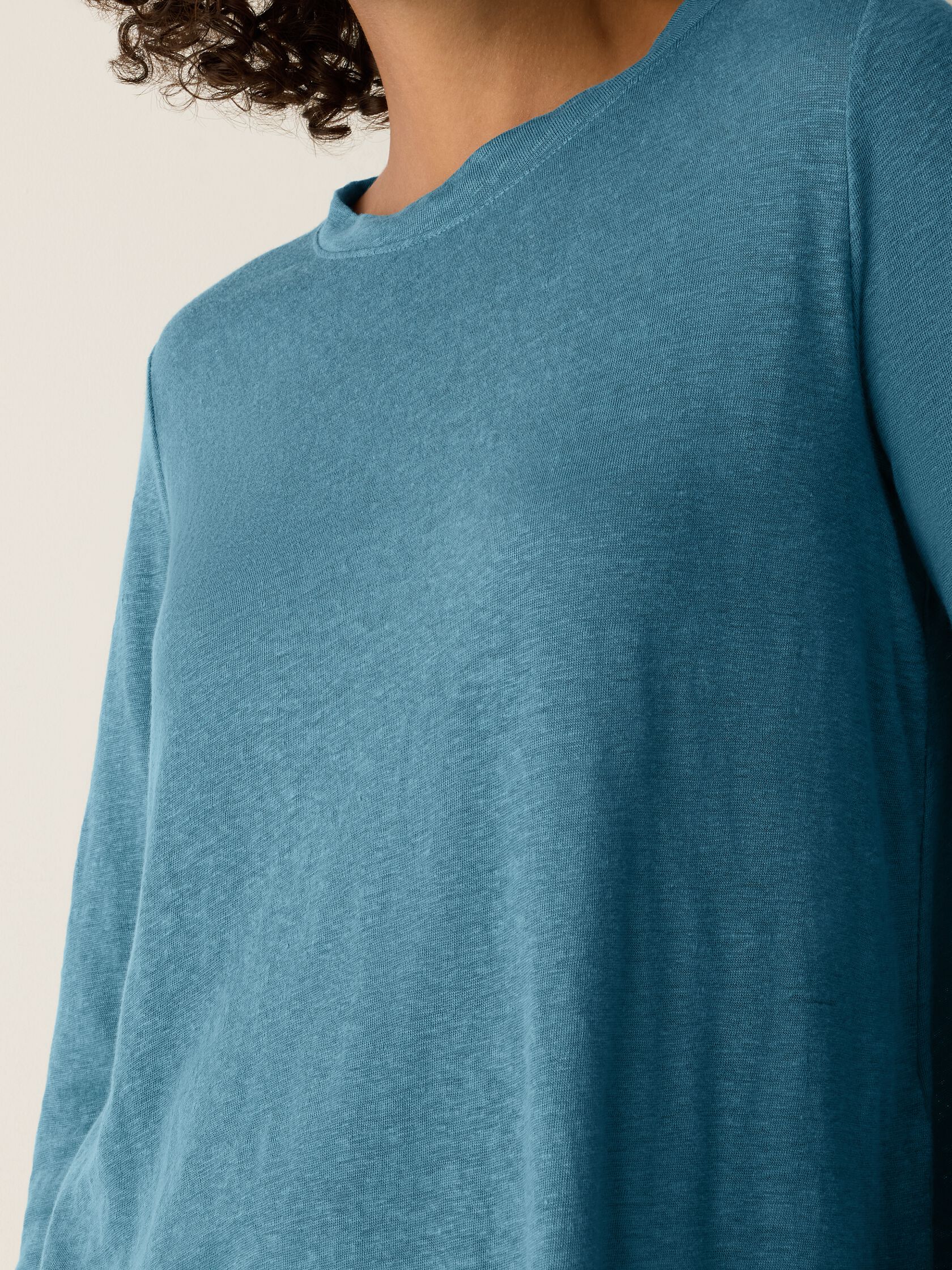 Organic Linen Jersey Long-Sleeve Tee