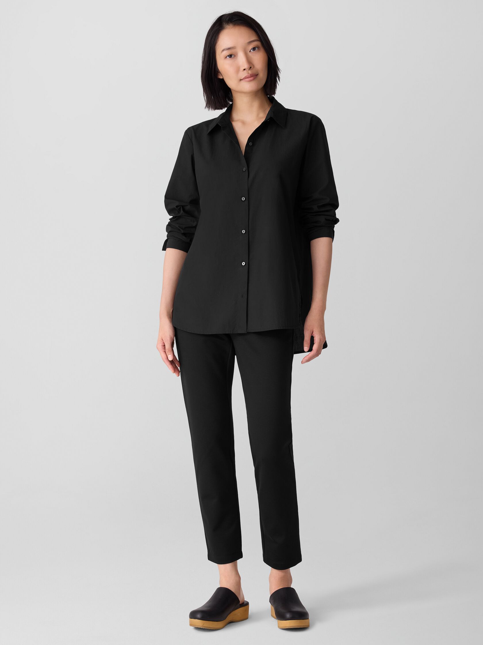 Organic Cotton Poplin Classic Collar Shirt