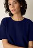 Organic Cotton Doubleweave Round Neck Top