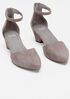Just Suede Ankle-Strap Pump