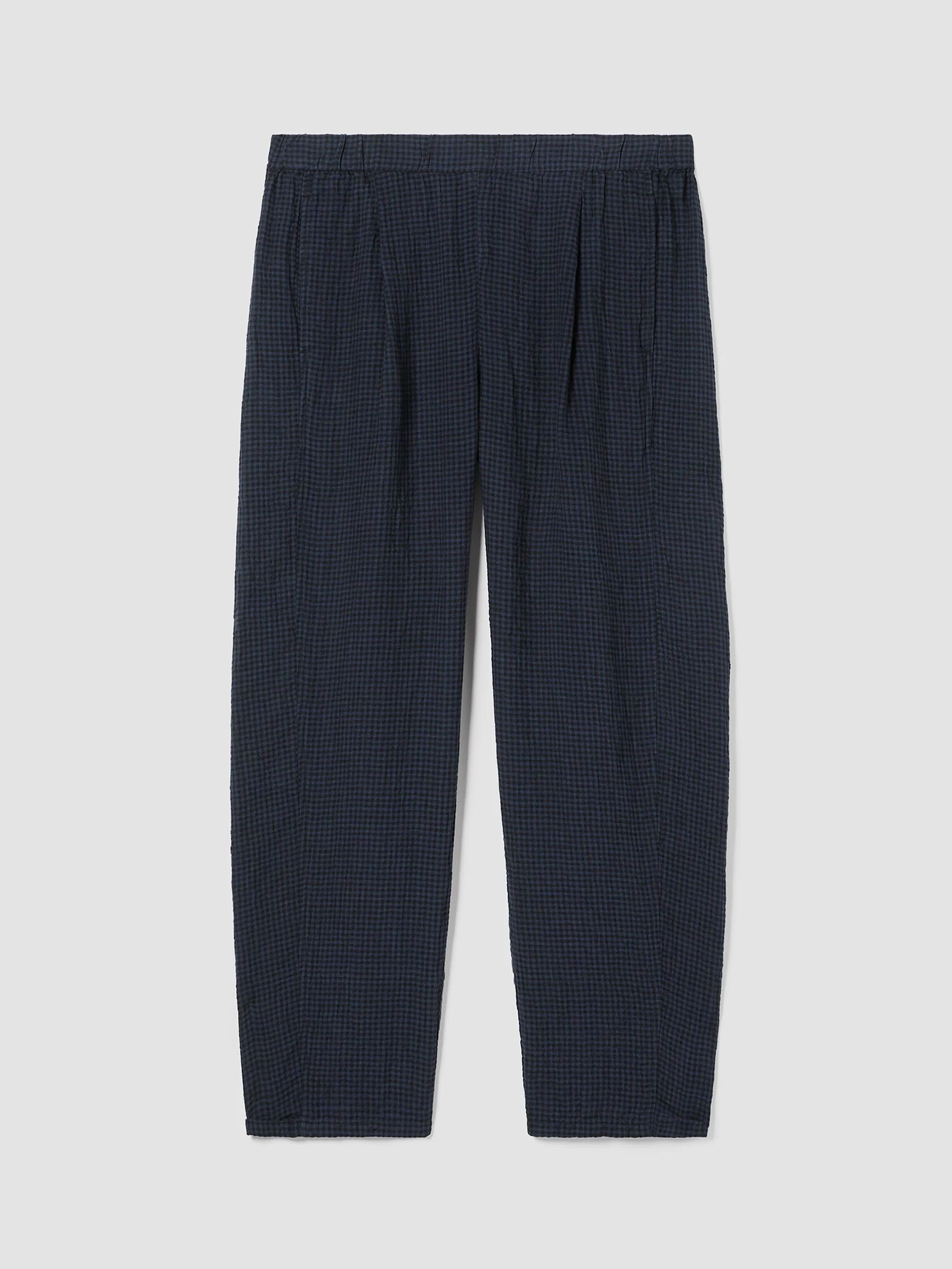 Puckered Organic Linen Lantern Pant