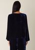 Velvet Bateau Neck Top