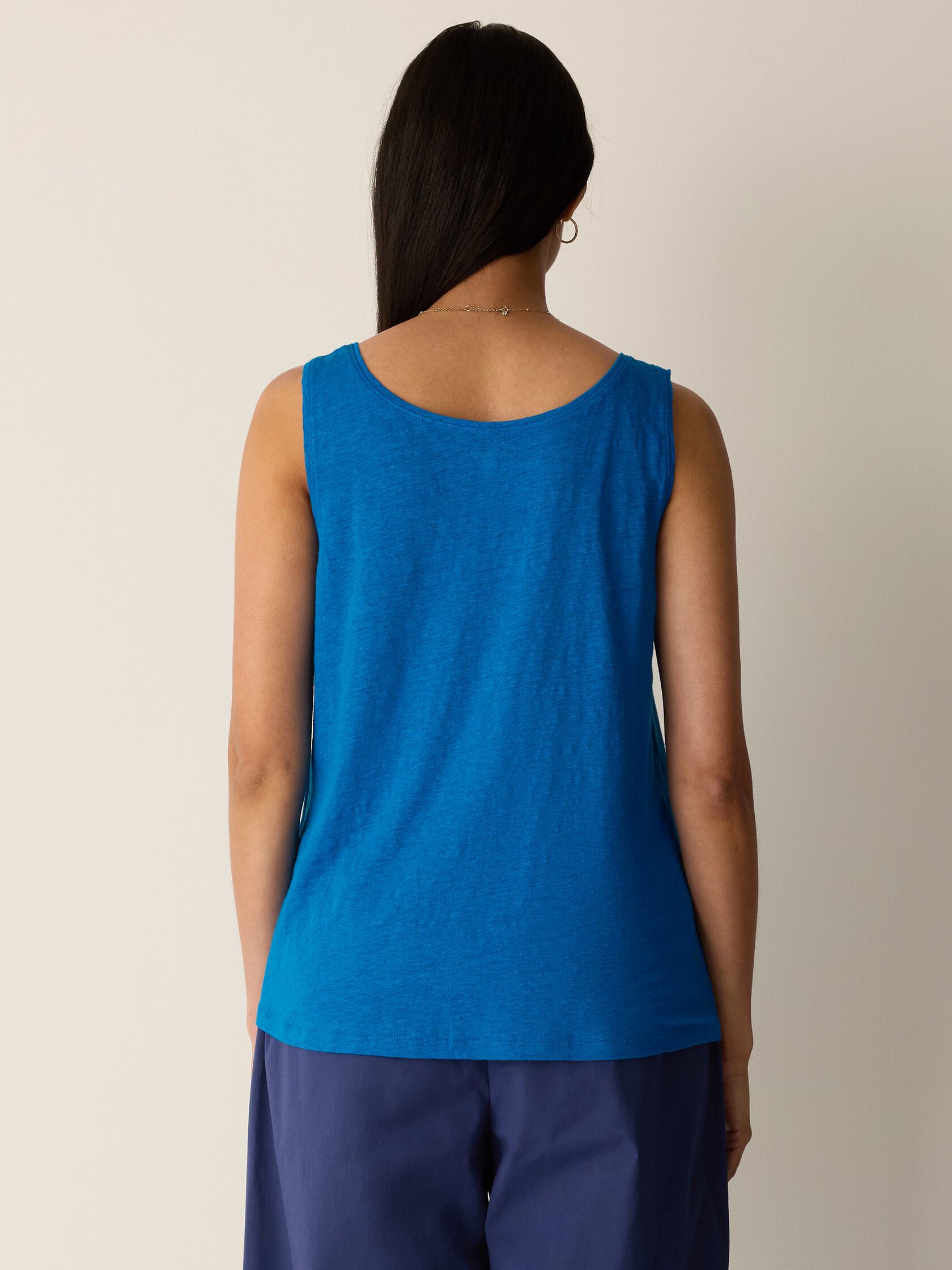 Organic Linen Jersey Scoop Neck Tank