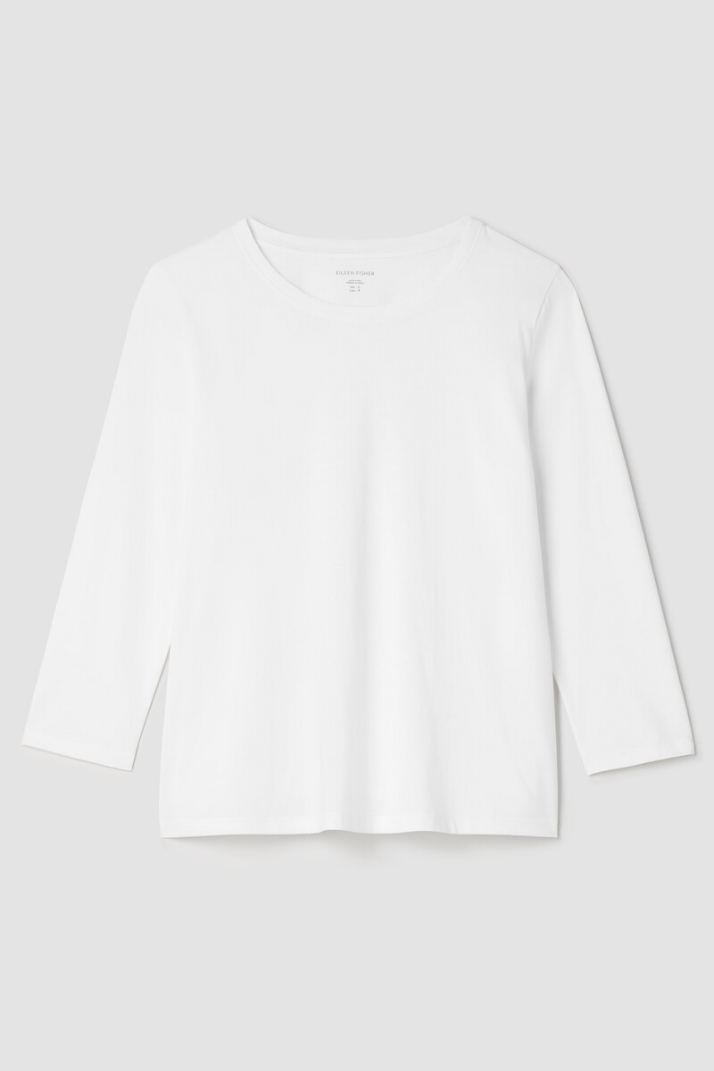 Organic Pima Cotton Jersey 3/4-Sleeve Tee Organic Pima Cotton Jersey 3/4-Sleeve Tee