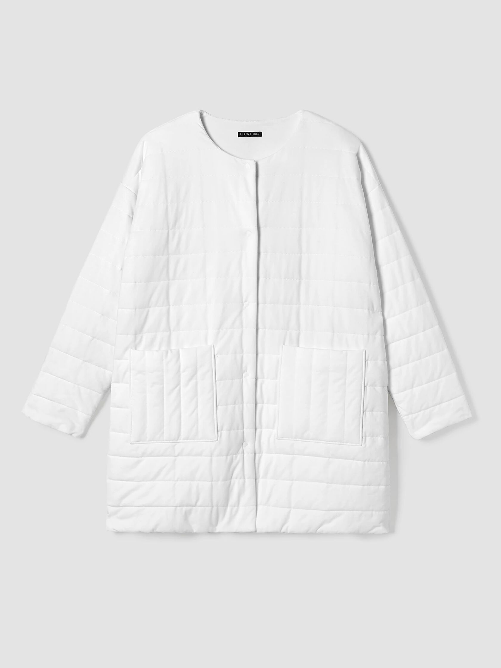 Traceable Cotton Jersey Quilted Jacket