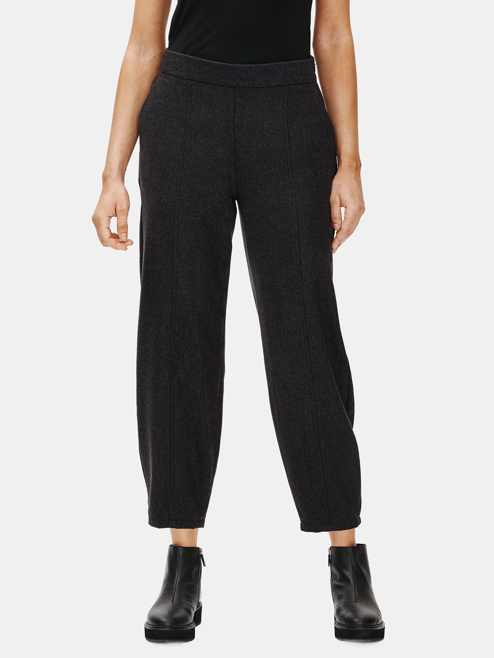 Soft Wool Flannel Lantern Pant