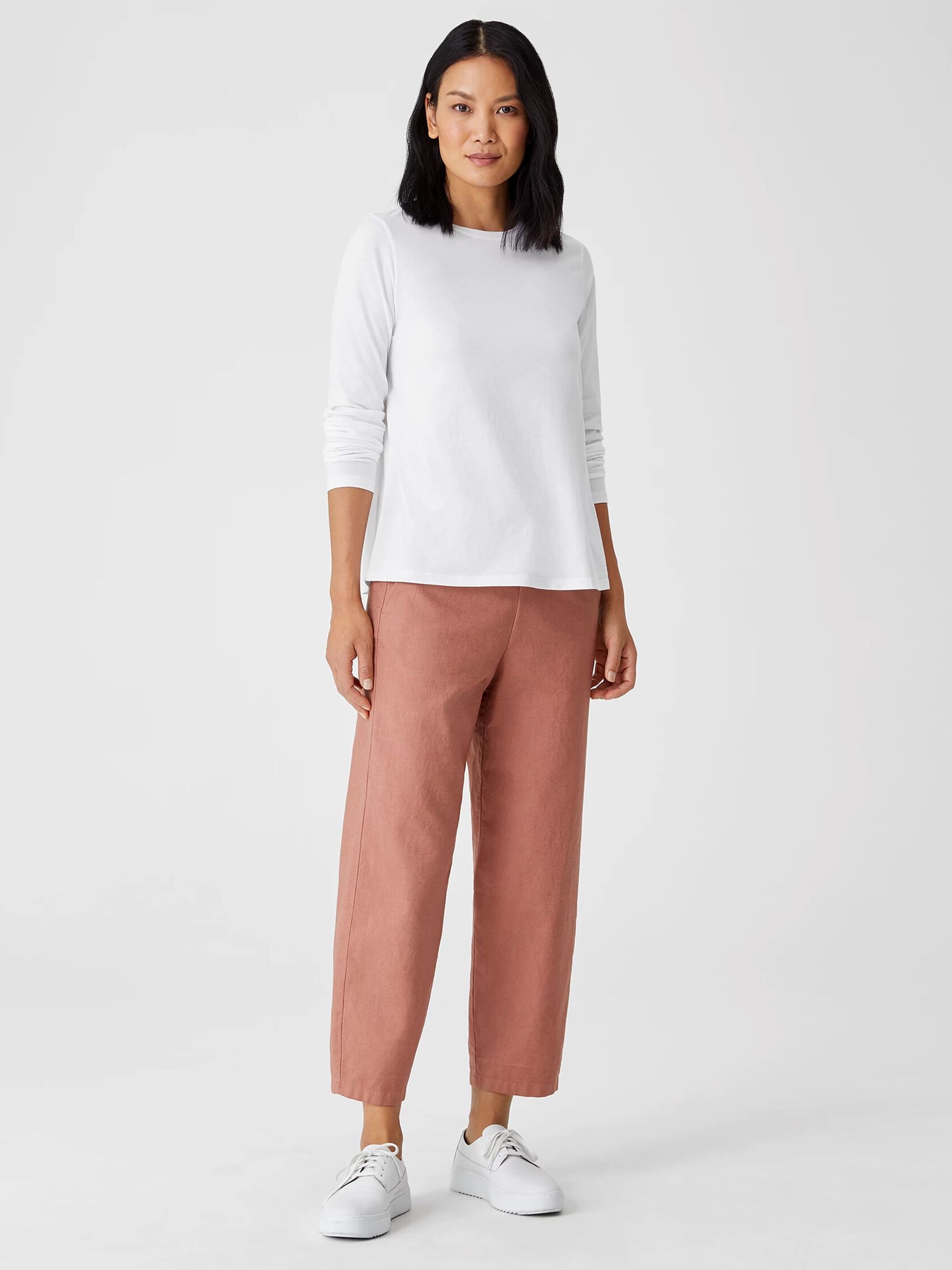 Organic Pima Cotton Jersey Long-Sleeve Tee