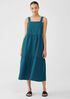 Washed Organic Linen Delave Tiered Dress