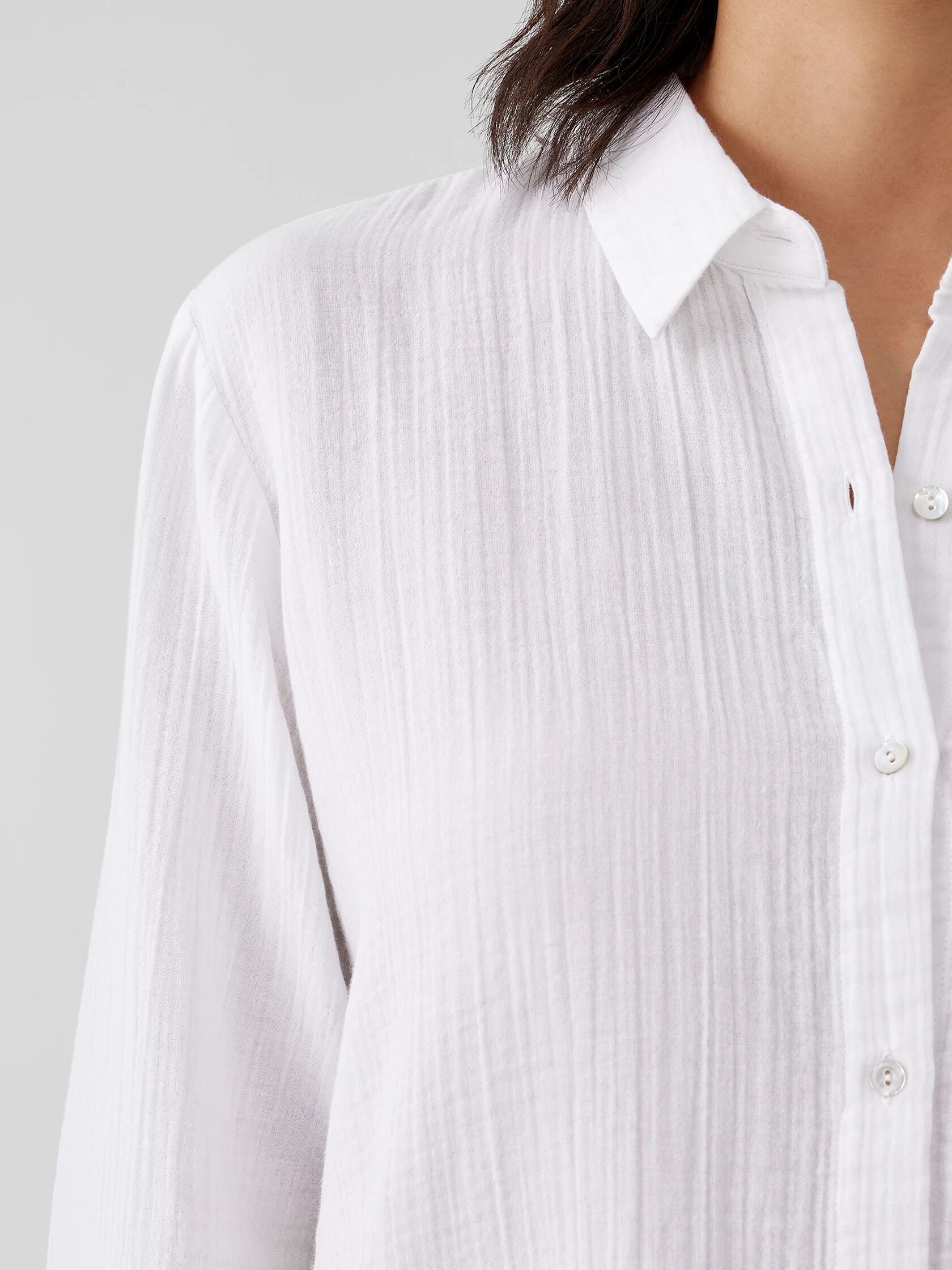 Organic Cotton Ripple Classic Collar Shirt