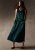 Textured Satin Half-Circle Skirt