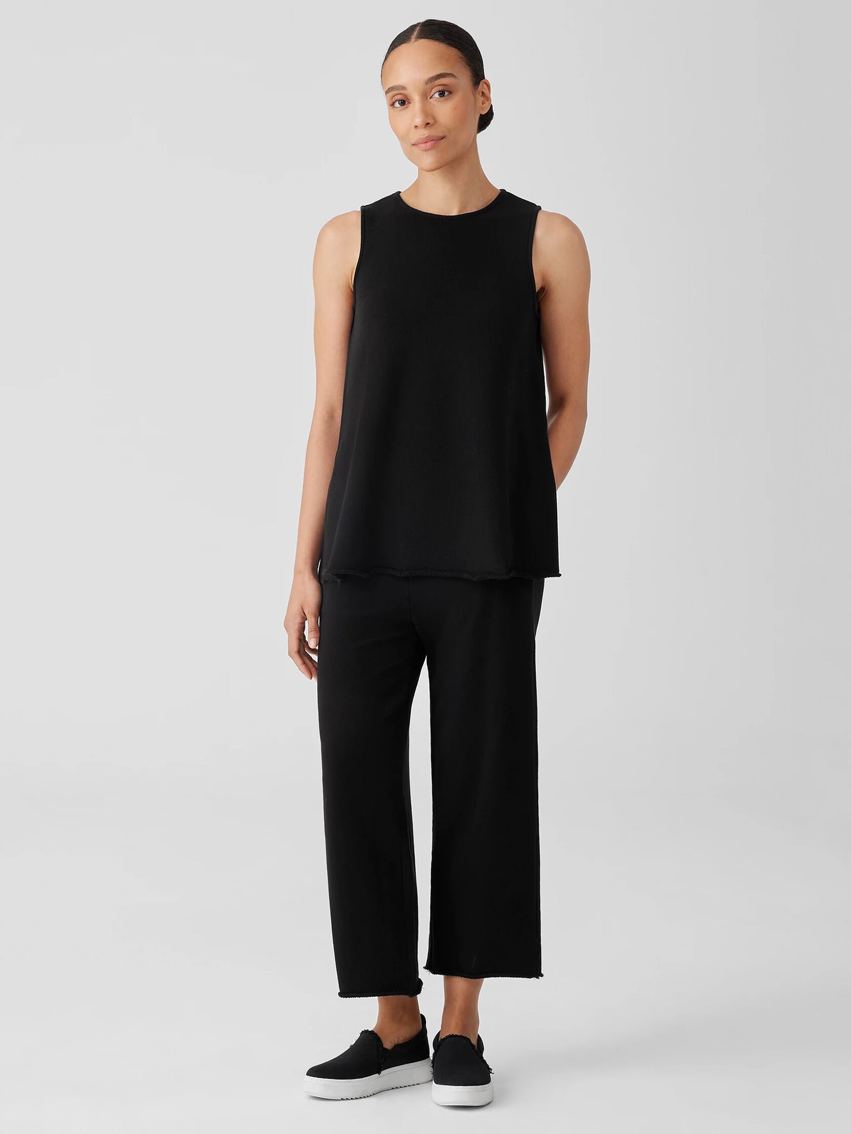 Lightweight Organic Cotton Terry Long Tank