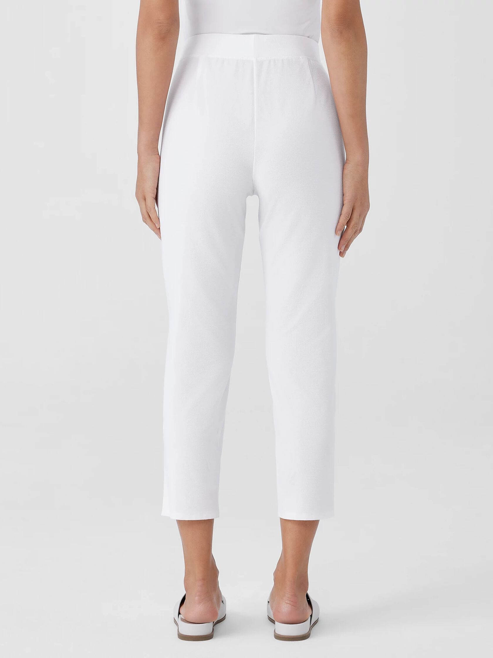 Washable Stretch Crepe Pant with Slits