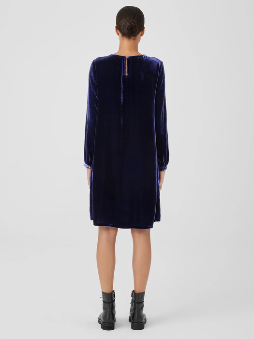 Velvet Crew Neck Dress