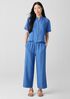 Washed Organic Linen D&eacute;lav&eacute; Wide-Leg Pant