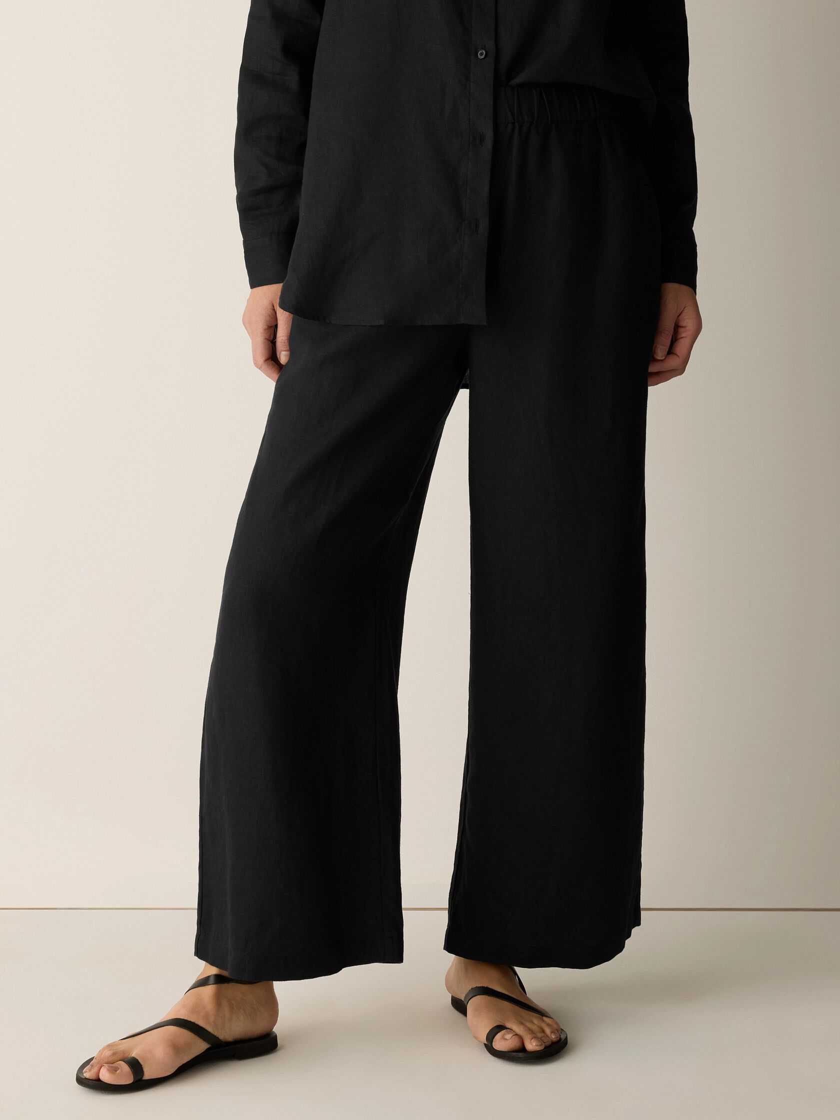 Organic Linen Wide-Leg Pant