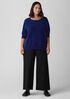 Organic Cotton Chenille Jewel Neck Top
