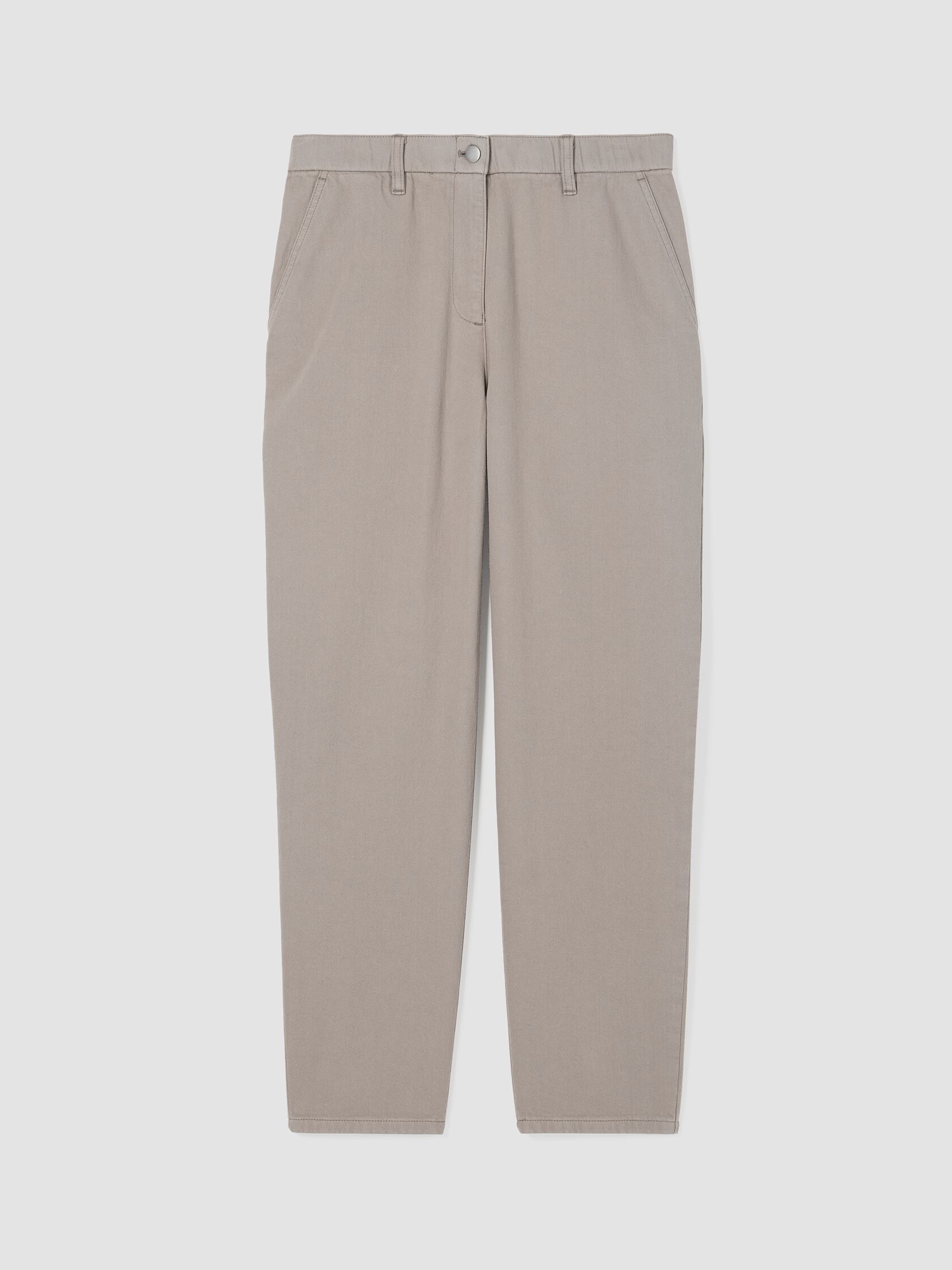 Garment-Dyed Utility Cotton Tapered Pant