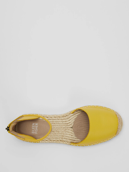 Lala Nappa Leather Espadrille Flat