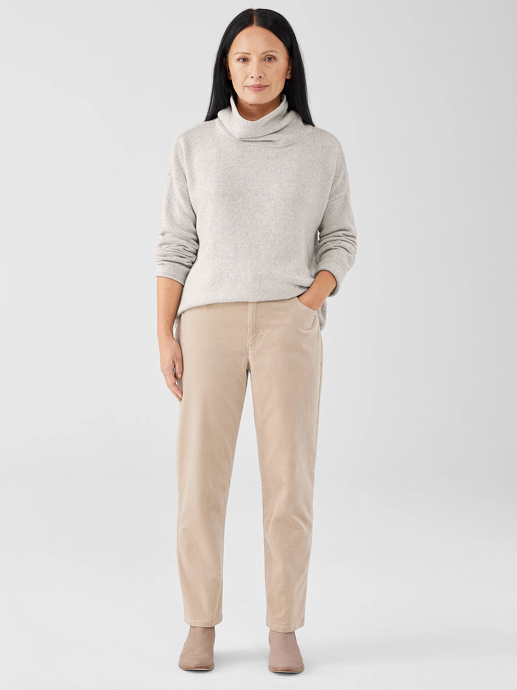 Organic Cotton Stretch Velveteen Pant