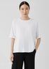 Stretch Jersey Knit Crew Neck Tee