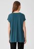 Stretch Silk Jersey Crew Neck Top