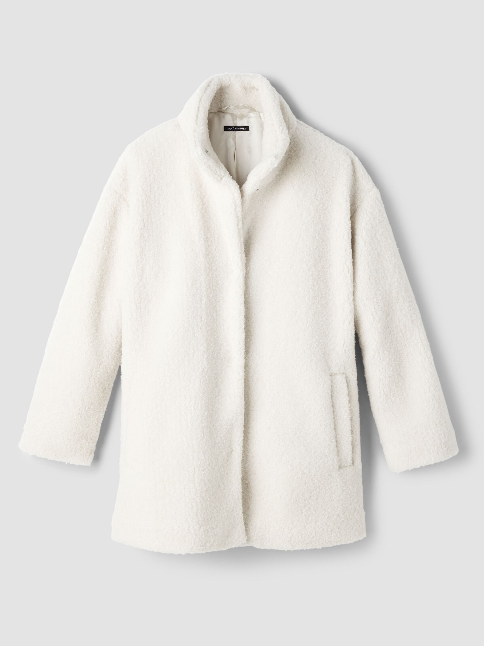 Wool Fluff&nbsp;Stand Collar Coat