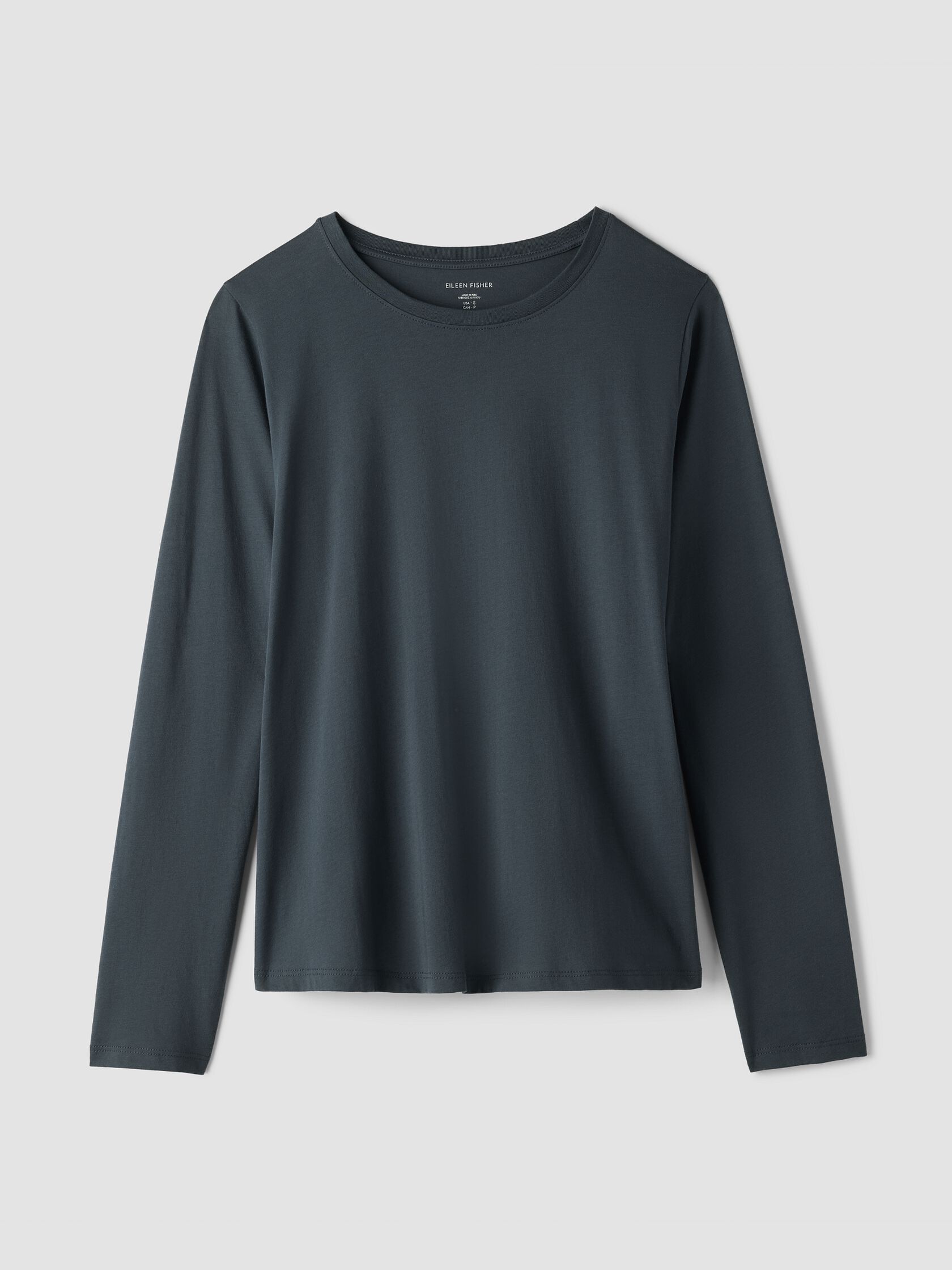Organic Pima Cotton Jersey Long-Sleeve Tee