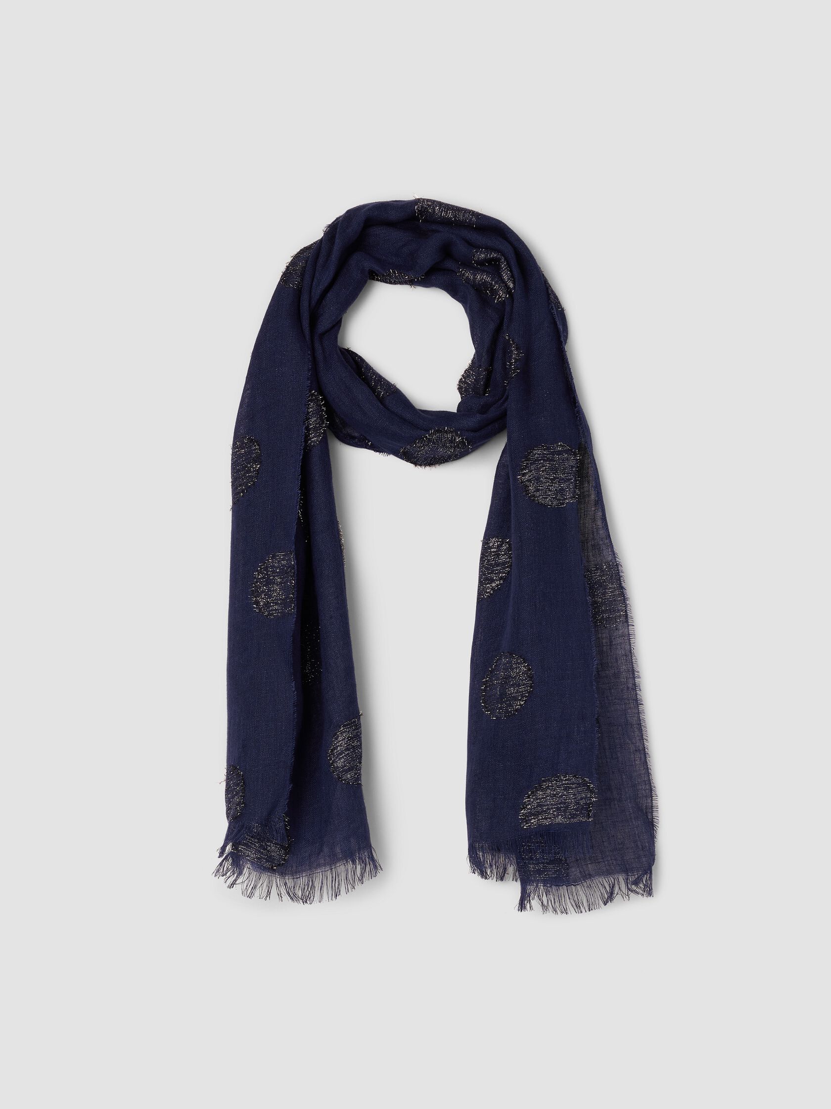 Linen Filcoupe Shimmer Scarf