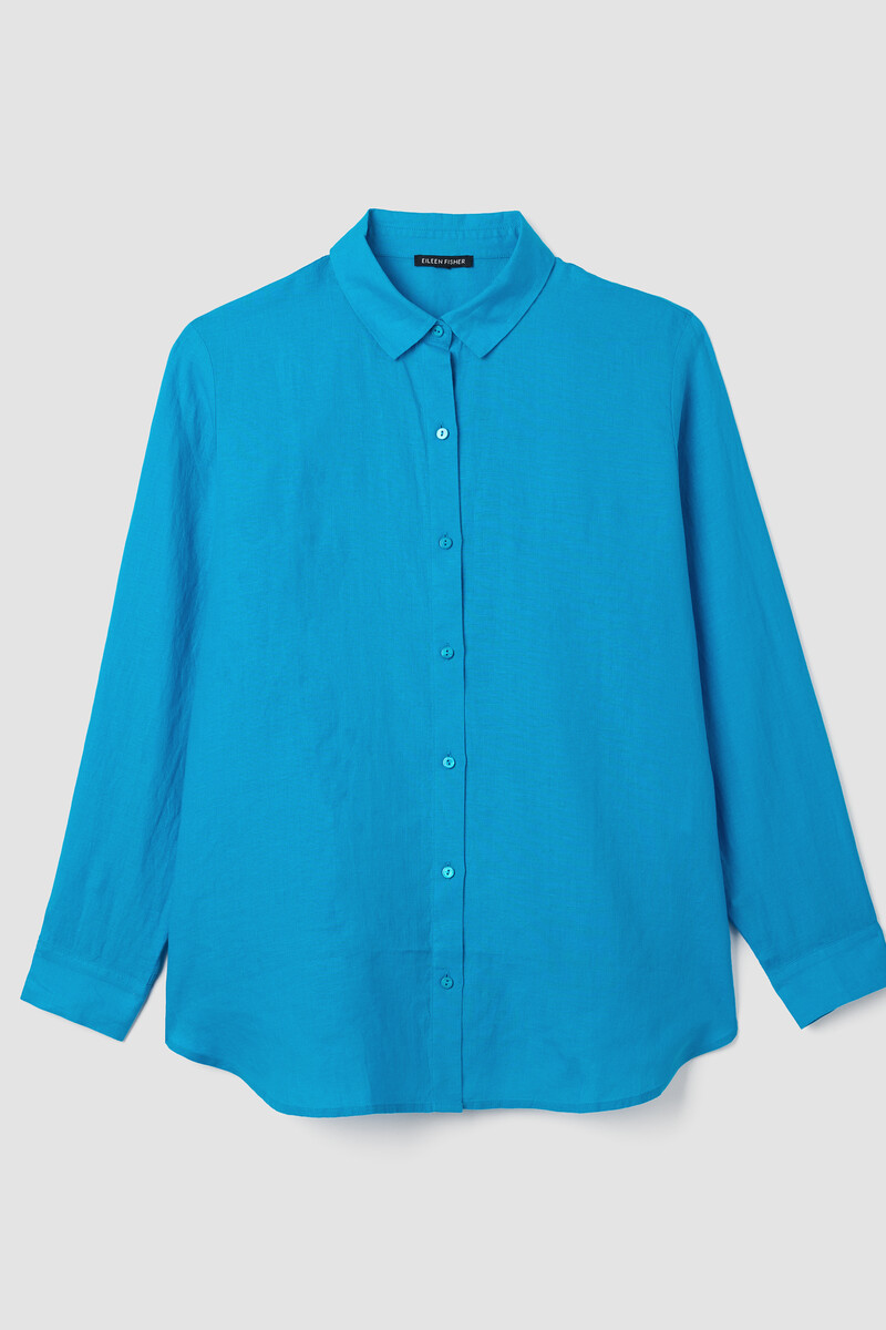 Organic Handkerchief Linen Classic Collar Shirt Organic Handkerchief Linen Classic Collar Shirt