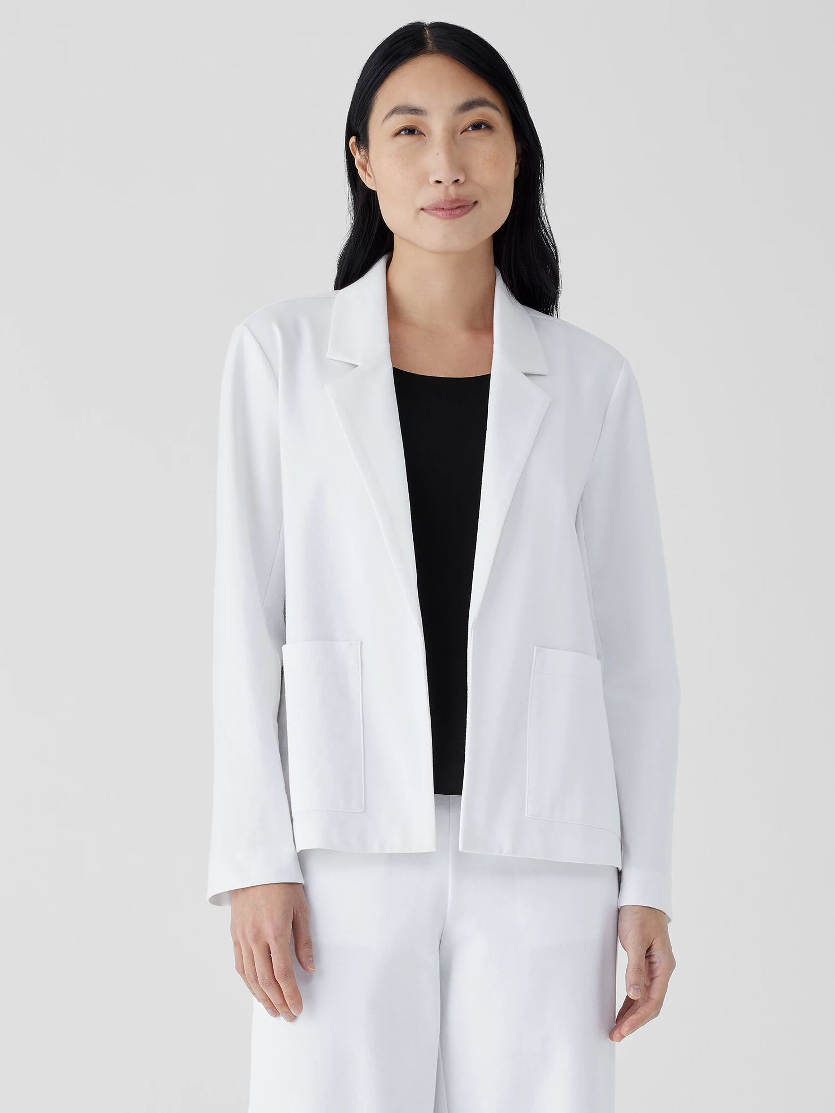 Cotton Ponte Blazer