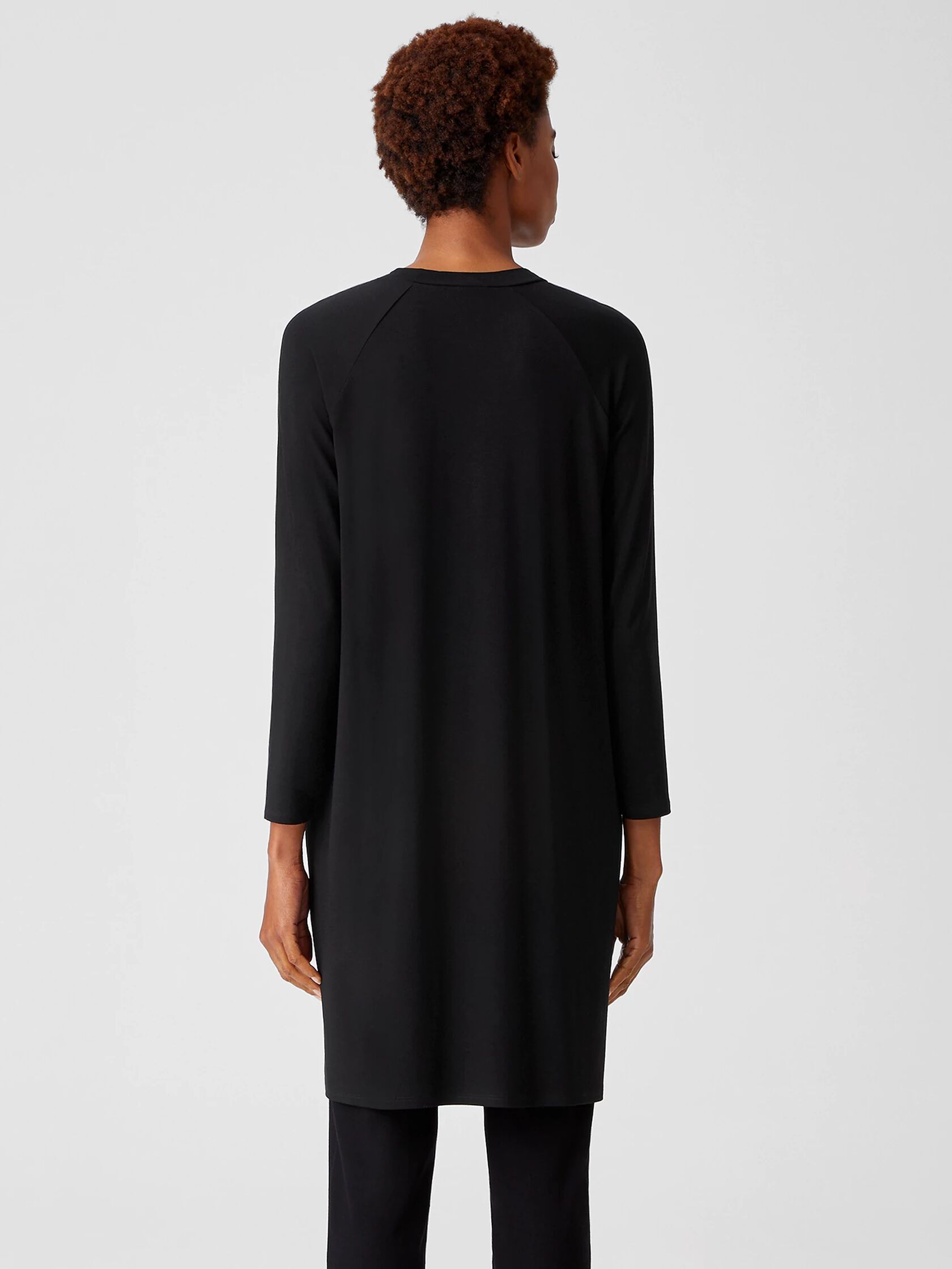 Viscose Jersey Crew Neck Dress