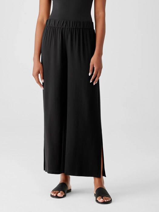 Silk Georgette Crepe Pant with Slits