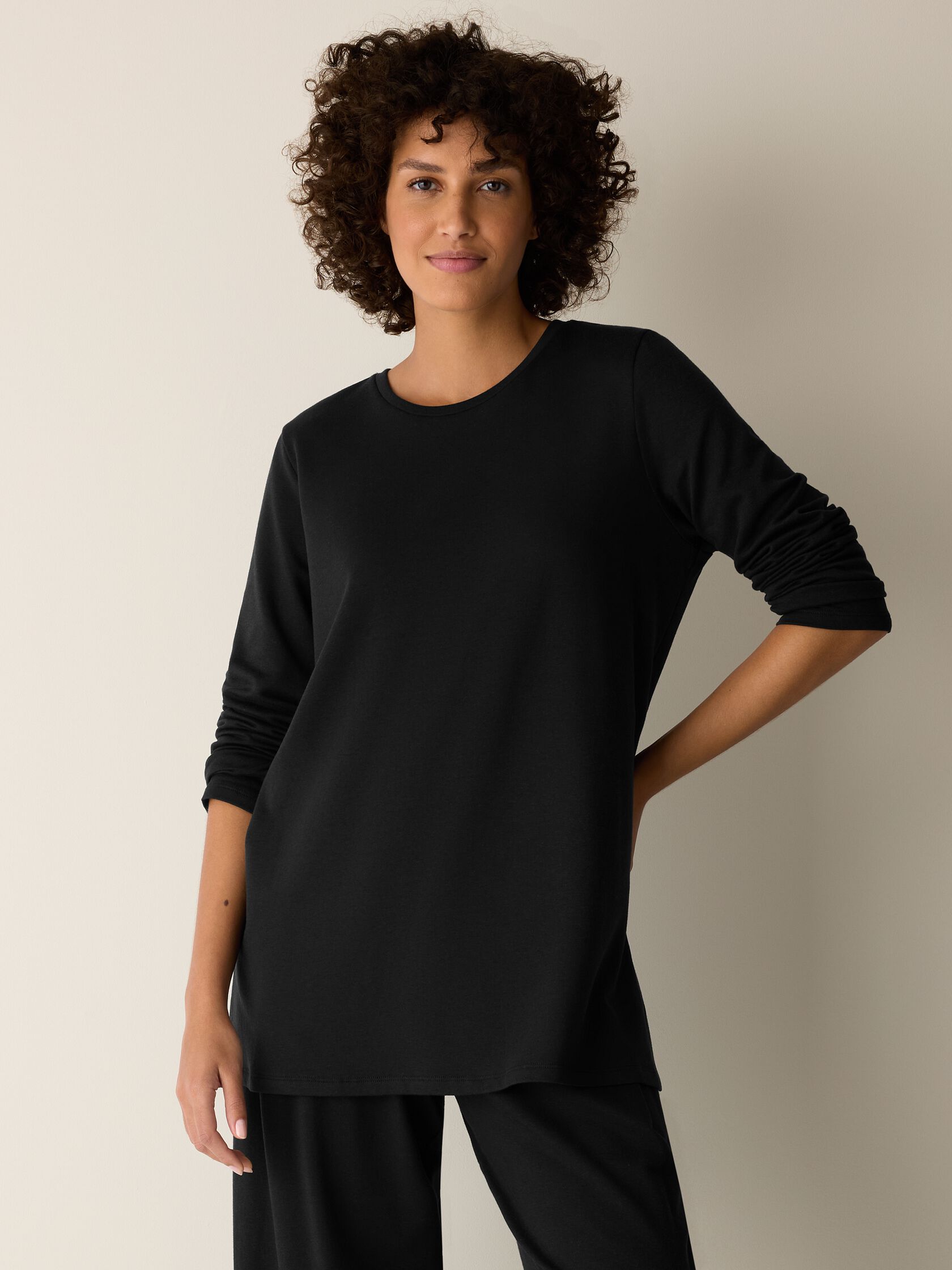 Cozy Brushed Terry Hug Long Top