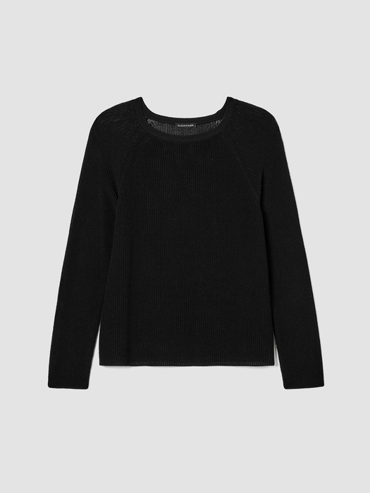 Organic Cotton Silk Cord Boatneck Top